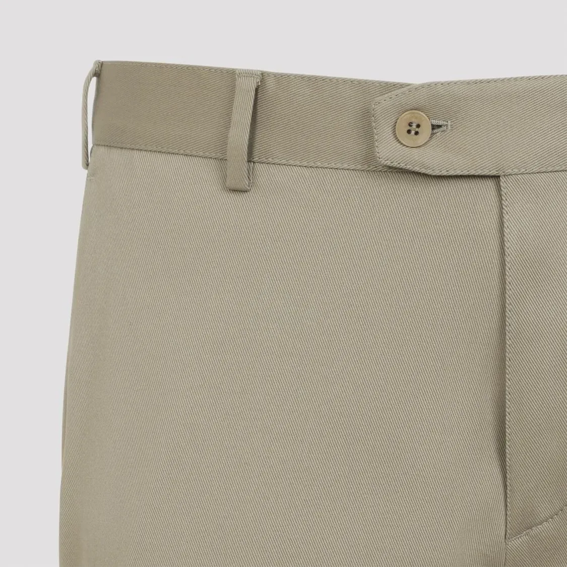 Brioni - Pienza Kaki Cotton Pants - Größe 52 - grau – Bild 3