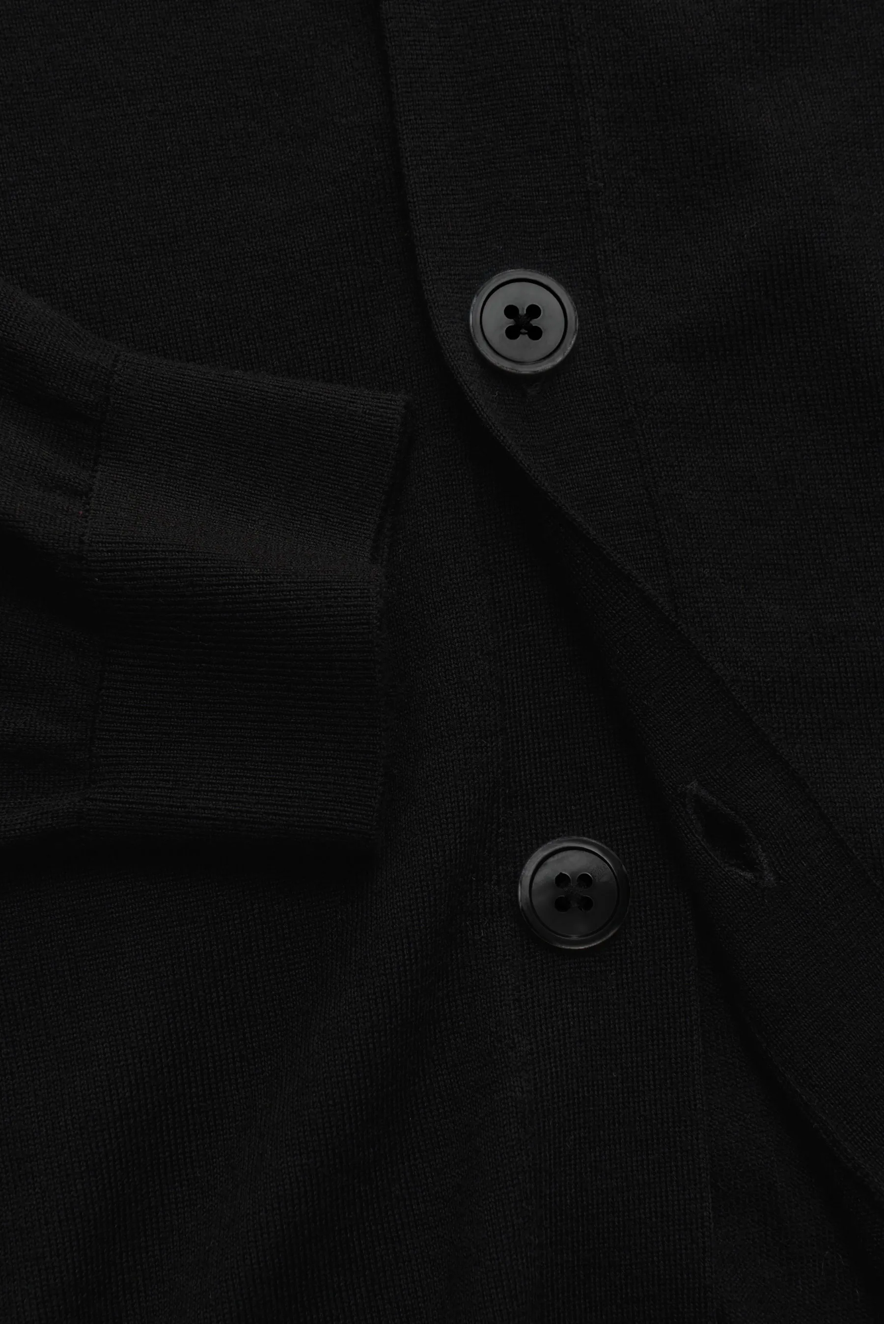 von Braun - Herren - Merino Cardigan schwarz – Bild 3