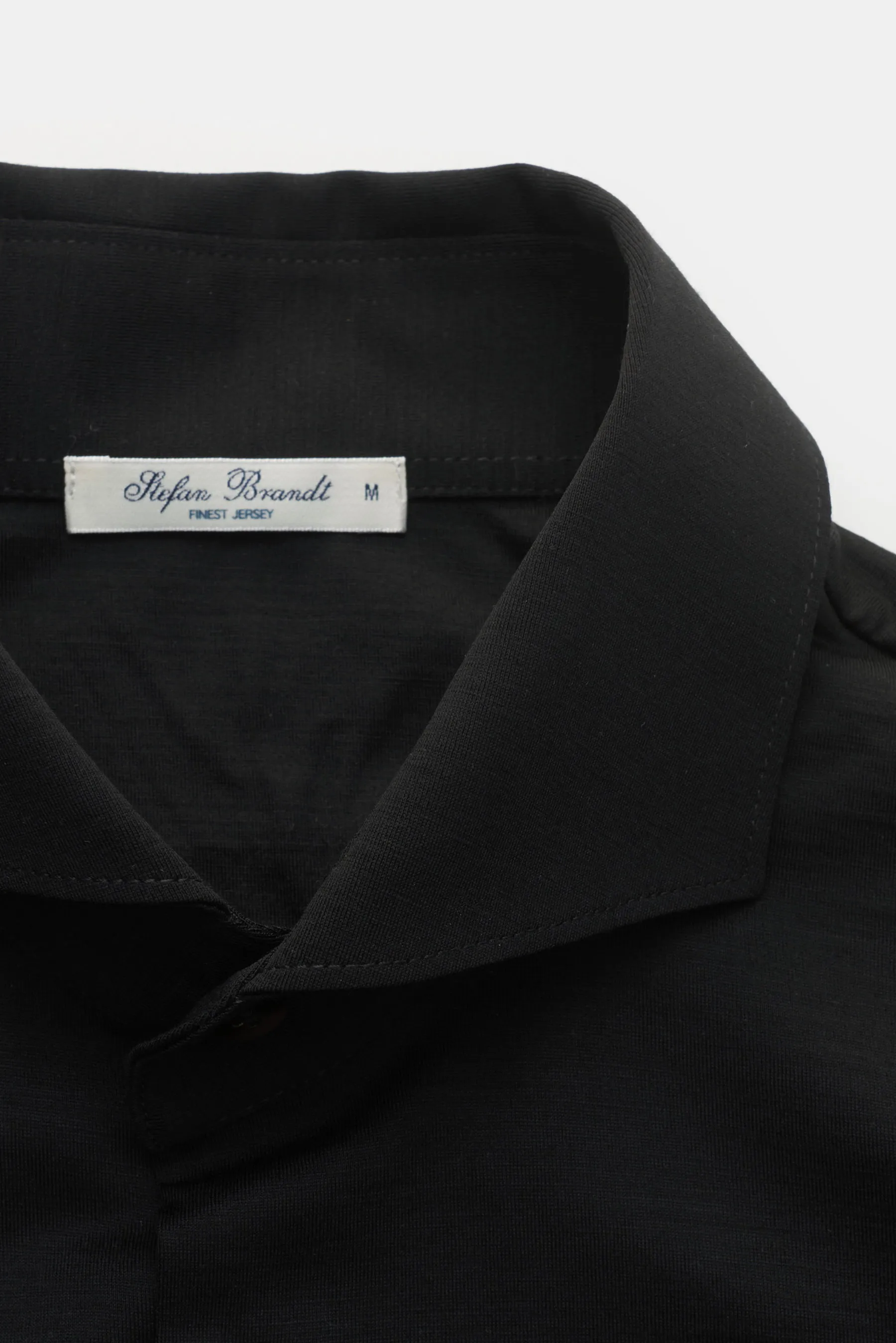 Stefan Brandt - Herren - Jersey-Hemd 'Otis' Haifisch-Kragen schwarz – Bild 2
