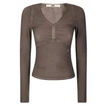 Knwls - Stretch Over Dyed Jersey Top - Größe M - braun Knwls - Stretch Over Dyed Jersey Top - Größe M - braun