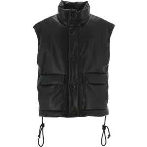 Nanushka - Padded Turtleneck Vest With Glossy Finish - Größe L - schwarz Nanushka - Padded Turtleneck Vest With Glossy Finish - Größe L - schwarz