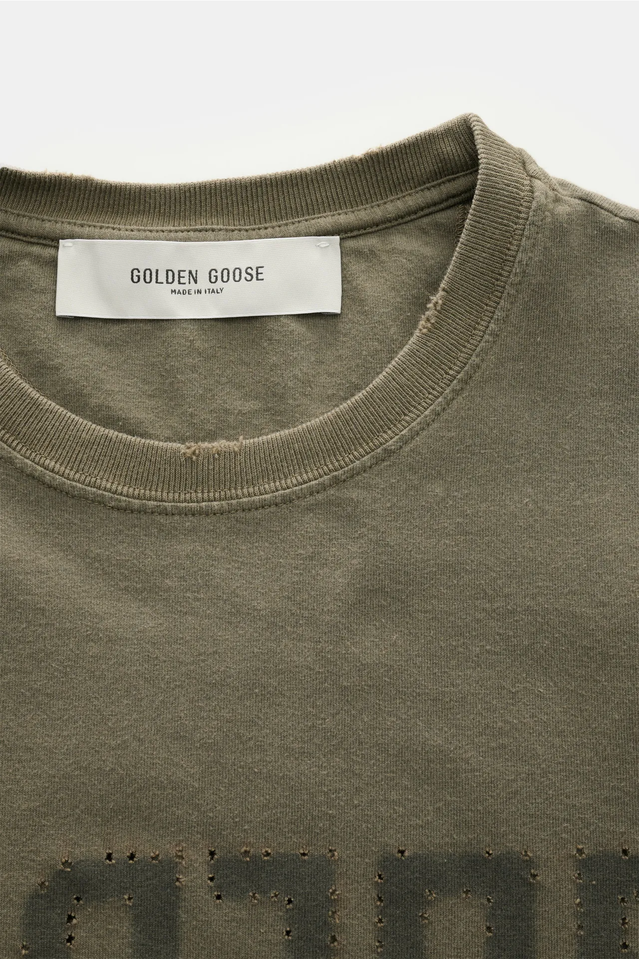 Golden Goose - Herren - Rundhals-T-Shirt graugrün – Bild 2