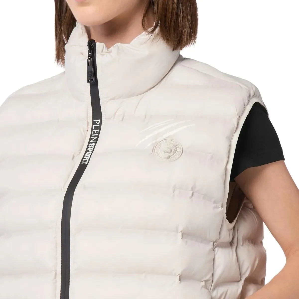 Plein Sport - Kurze Weste - Größe S - weiß – Bild 3