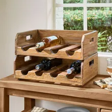 Flaschenhalter 2er Set Crestwooden Flaschenhalter 2er Set Crestwooden