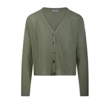 Be You - Cropped Cashmere Cardigan With V-Neckline - Größe S - grün Be You - Cropped Cashmere Cardigan With V-Neckline - Größe S - grün