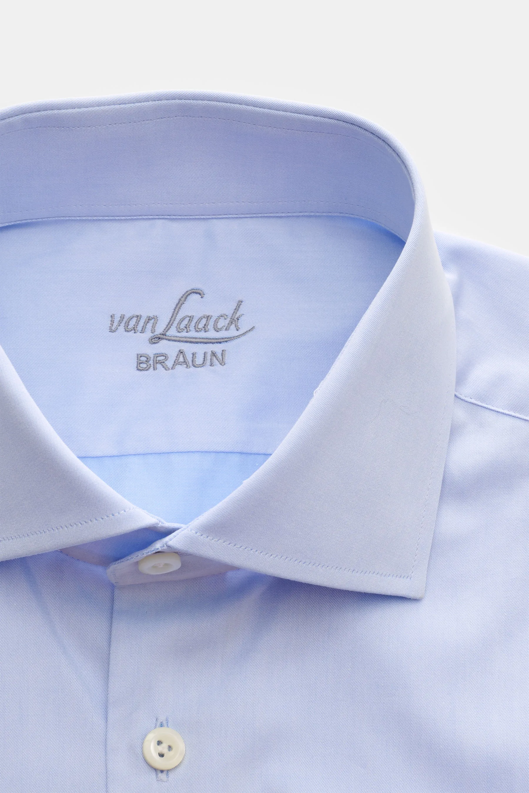 van Laack - Herren - Business Hemd 'Rivara Slim Fit' Haifisch-Kragen hellblau – Bild 2