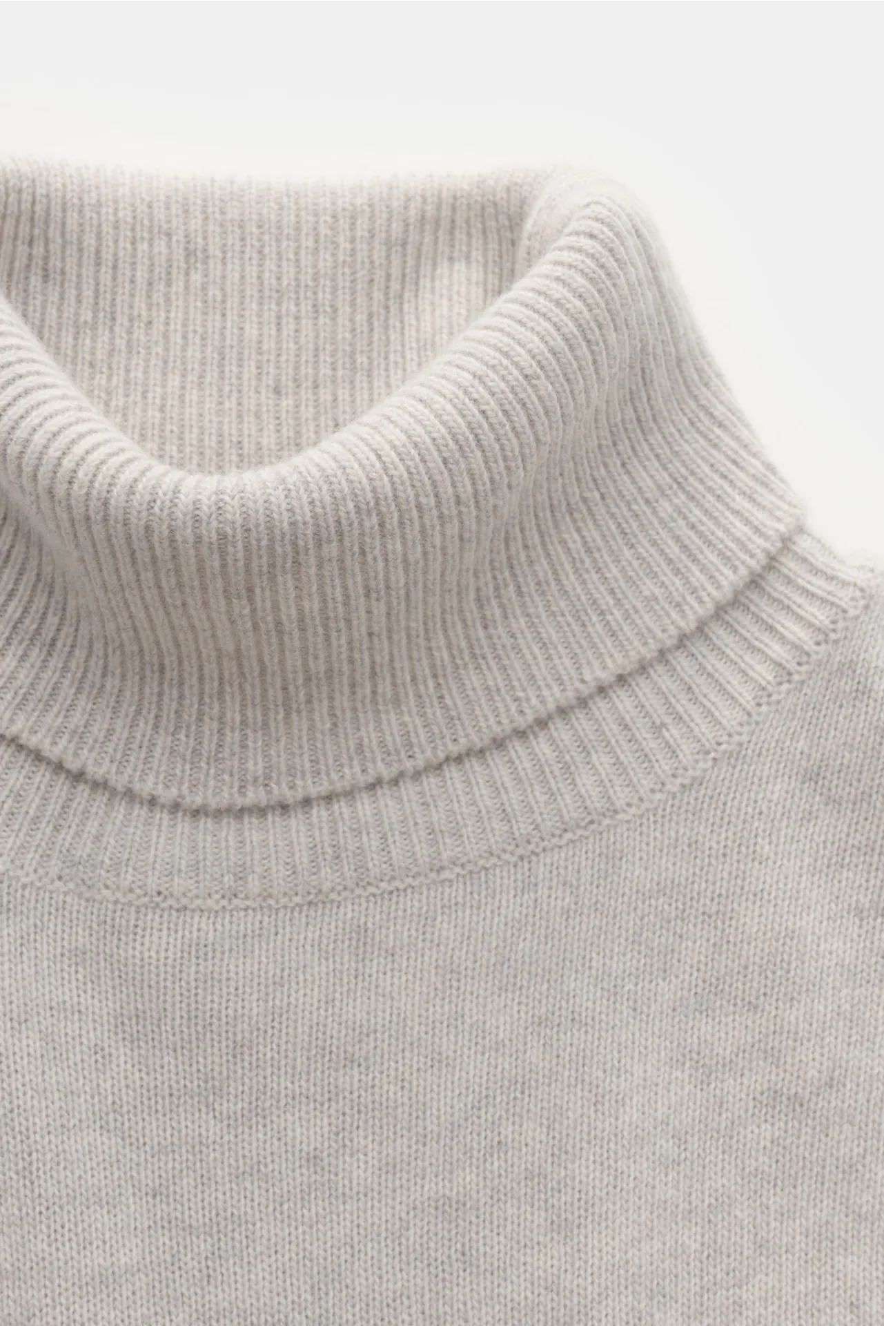 Maison Kitsuné - Herren - Rollkragenpullover hellgrau – Bild 2