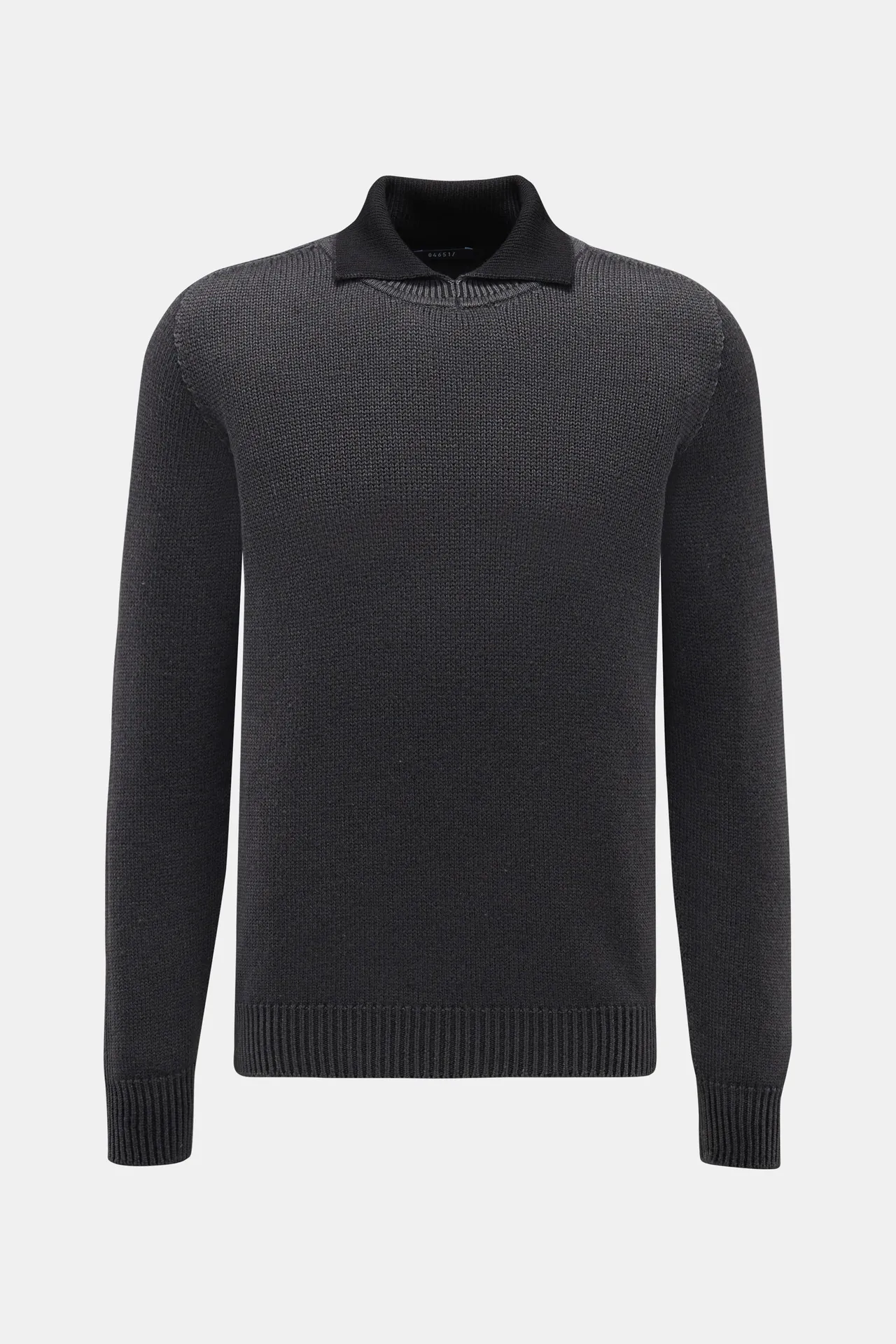 04651/ A trip in a bag - Herren - Pullover %27Foggy Mock%27 dunkelgrau 04651/ A trip in a bag - Herren - Pullover %27Foggy Mock%27 dunkelgrau