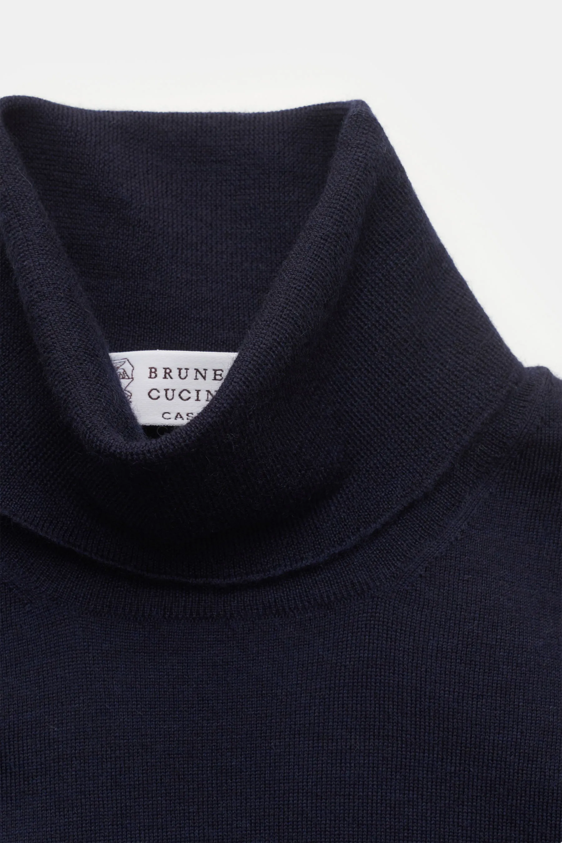 Brunello Cucinelli - Herren - Feinstrick-Rollkragenpullover navy – Bild 2