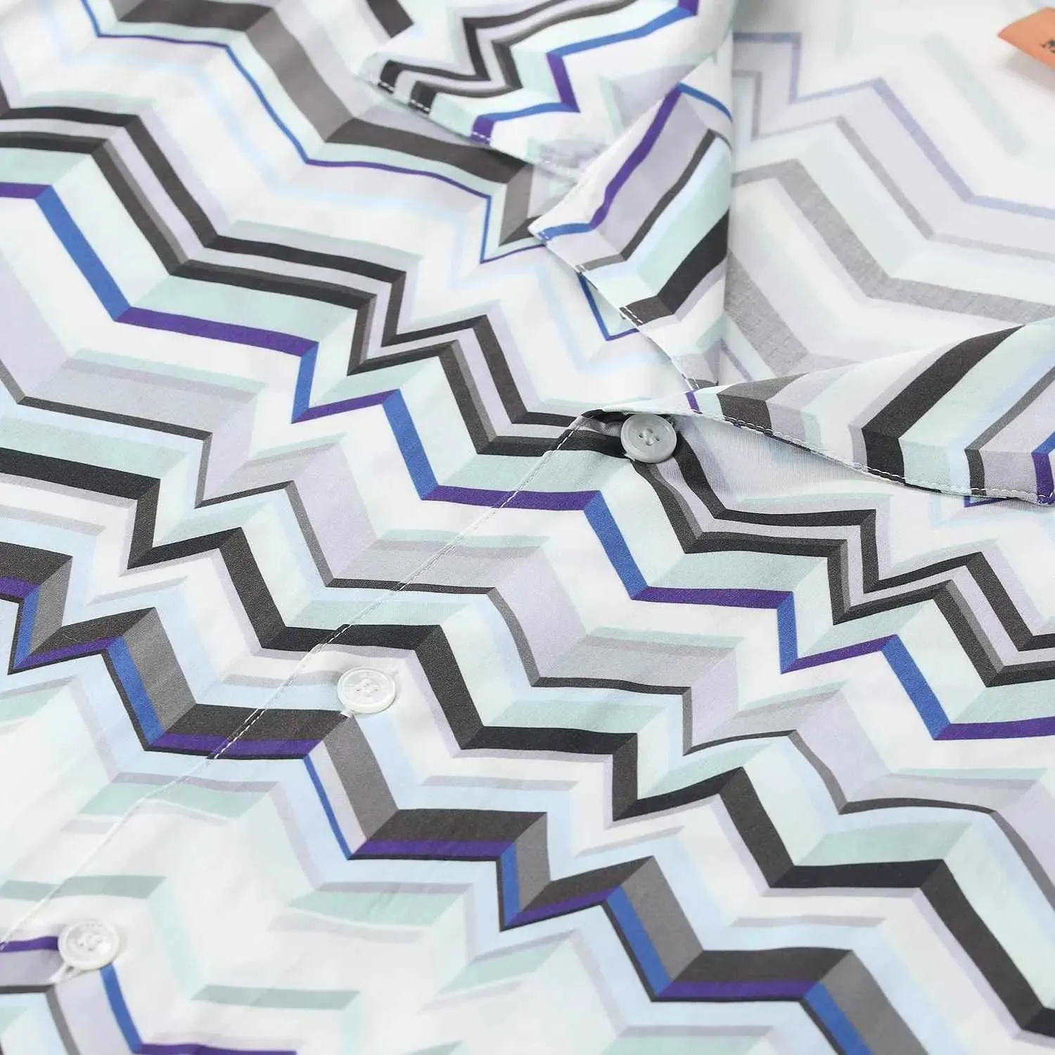 Missoni - Kurzarmhemd mit Muster - Größe XXL - bunt – Bild 2