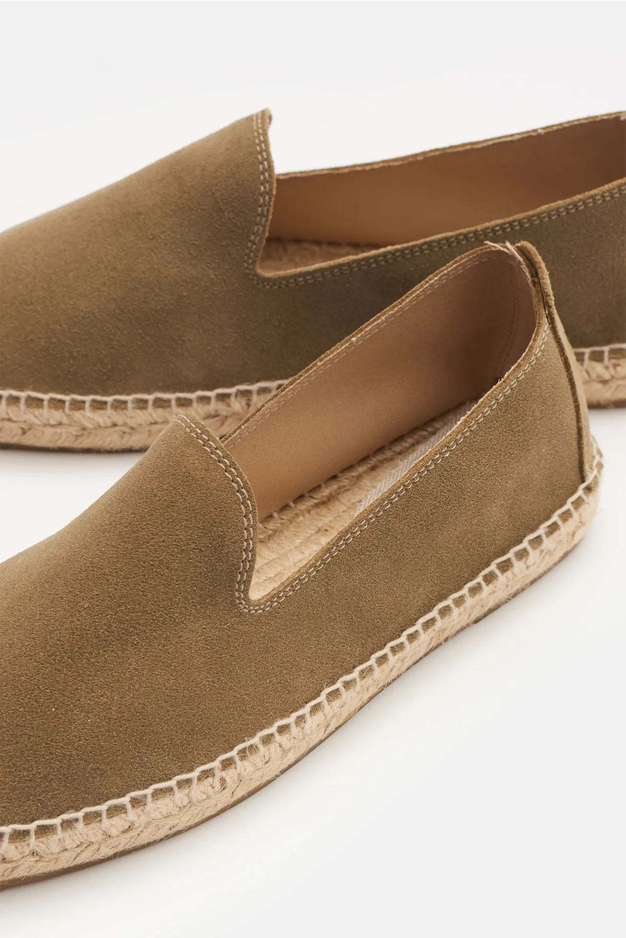Manebí - Herren - Espadrilles 'Suede Flat' graugrün – Bild 3