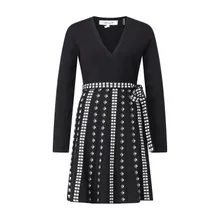 Diane von Furstenberg - Wickelkleid Chesea - Größe L - schwarz Diane von Furstenberg - Wickelkleid Chesea - Größe L - schwarz