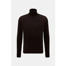 B.F. Knitwear - Herren - Merino Rollkragenpullover dunkelbraun B.F. Knitwear - Herren - Merino Rollkragenpullover dunkelbraun