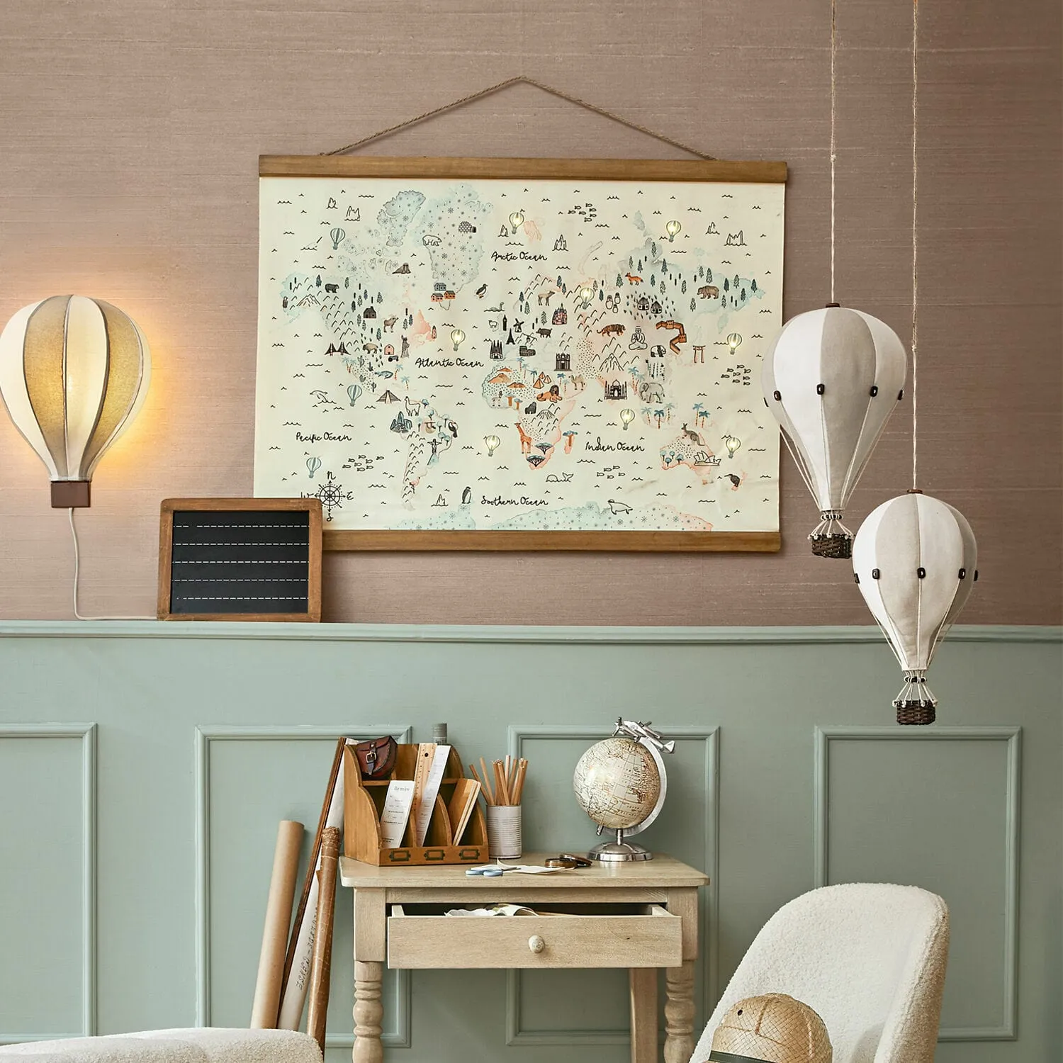 Deko-Heißluftballon 2er Set Merrybean – Bild 2