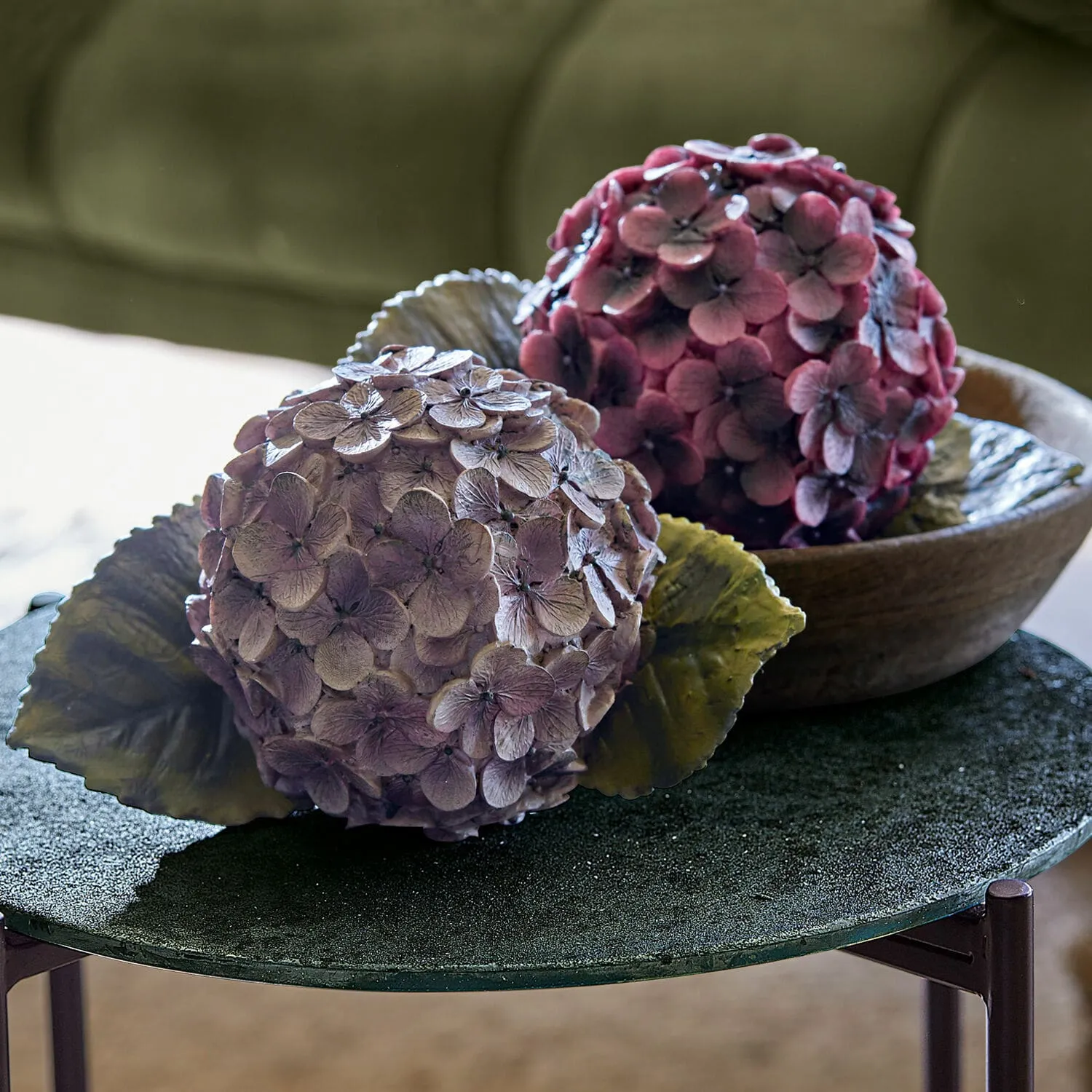 Dekoblume 2er Set Hortensie – Bild 4