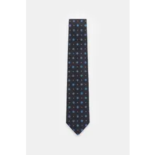 Bigi - Herren - Seidenkrawatte %27Laos%27 schwarz/blau/weiß gemustert Bigi - Herren - Seidenkrawatte %27Laos%27 schwarz/blau/weiß gemustert