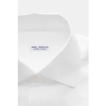 Eddy Monetti - Herren - Leinenhemd Haifisch-Kragen weiß