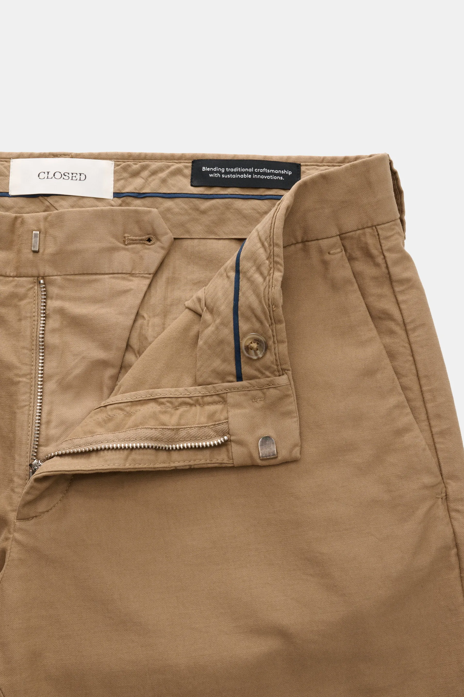 Closed - Herren - Baumwollhose 'Clifton' hellbraun – Bild 4