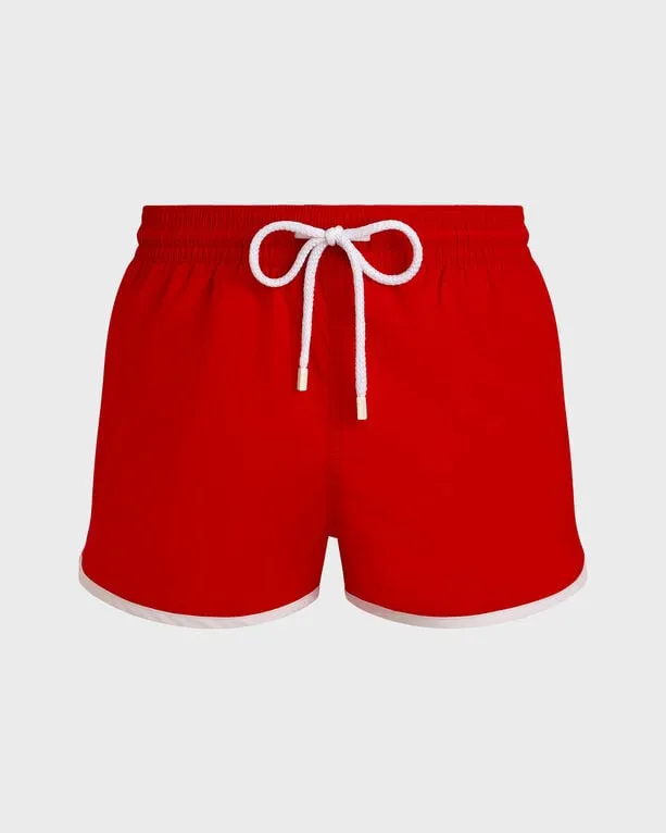 Vilebrequin - Ultraleichte Kurze Vbq Line Badeshorts Für Herren - Bademode - Meno - Rot - Größe XXL Vilebrequin - Ultraleichte Kurze Vbq Line Badeshorts Für Herren - Bademode - Meno - Rot - Größe XXL