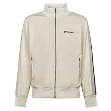 Palm Angels - Classic Logo Track Jacket With High Collar And Sty - Größe S - grau Palm Angels - Classic Logo Track Jacket With High Collar And Sty - Größe S - grau