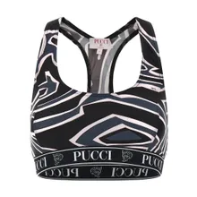 Emilio Pucci - %27Labirinto%27 Sports Top - Größe L - schwarz Emilio Pucci - %27Labirinto%27 Sports Top - Größe L - schwarz