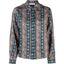 See By Chloé - Floral Print Long Sleeve Shirt In Flax Linen - Größe 42 - bunt See By Chloé - Floral Print Long Sleeve Shirt In Flax Linen - Größe 42 - bunt