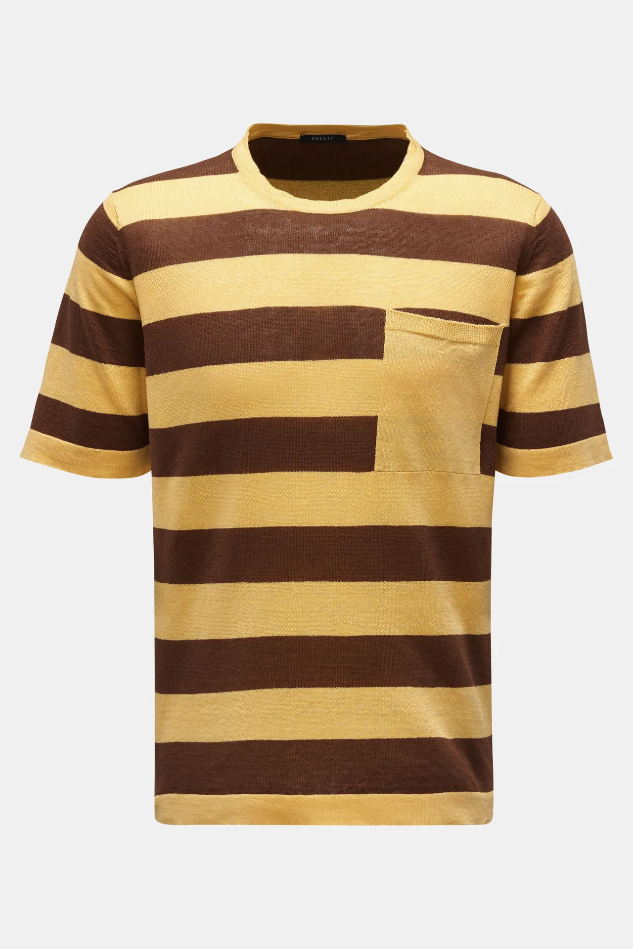 04651/ A trip in a bag - Herren - Kurzarm-Pullover %27Striped Tee%27 gelb/braun gestreift 04651/ A trip in a bag - Herren - Kurzarm-Pullover %27Striped Tee%27 gelb/braun gestreift