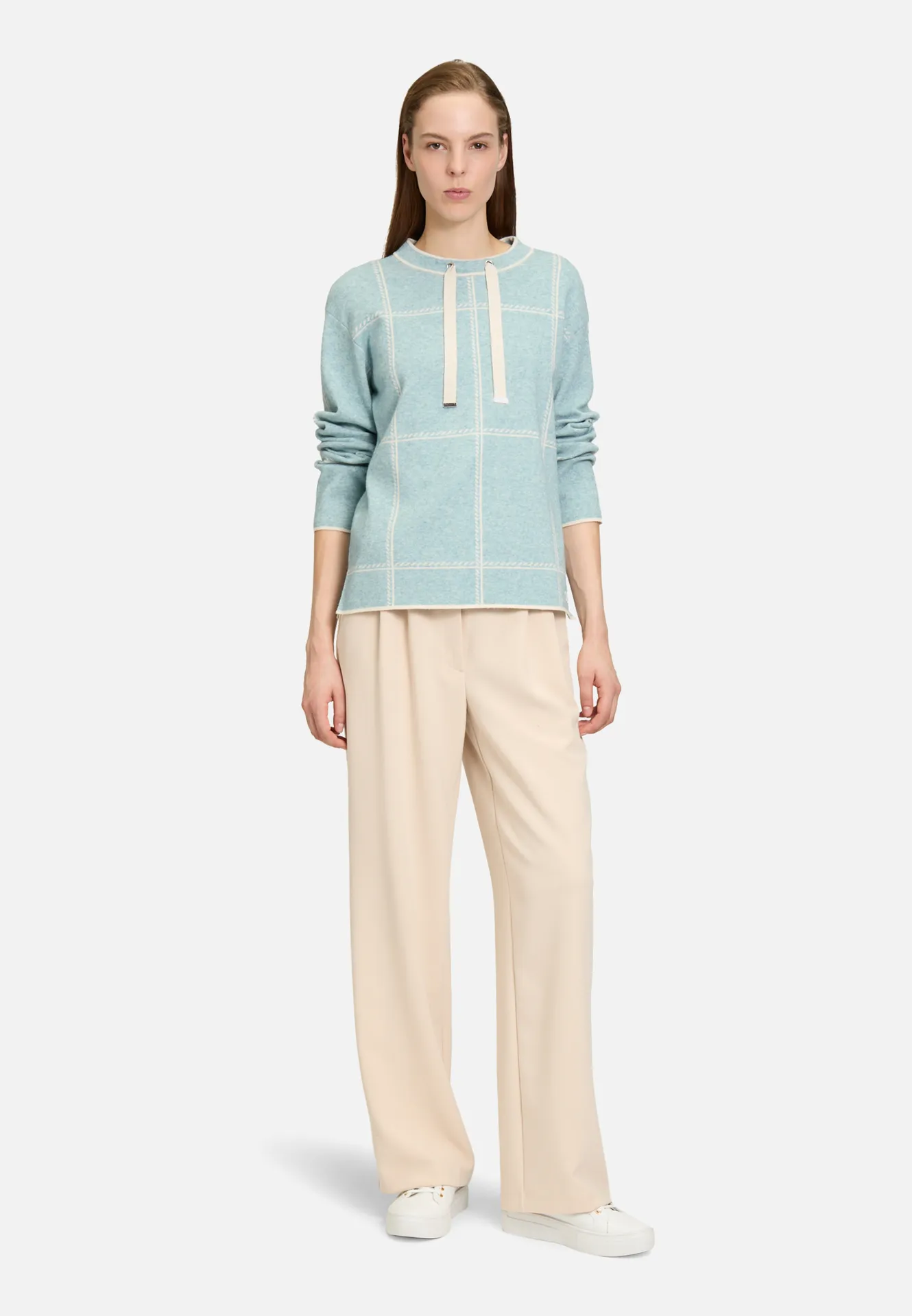 Strickpullover kariert – Bild 2