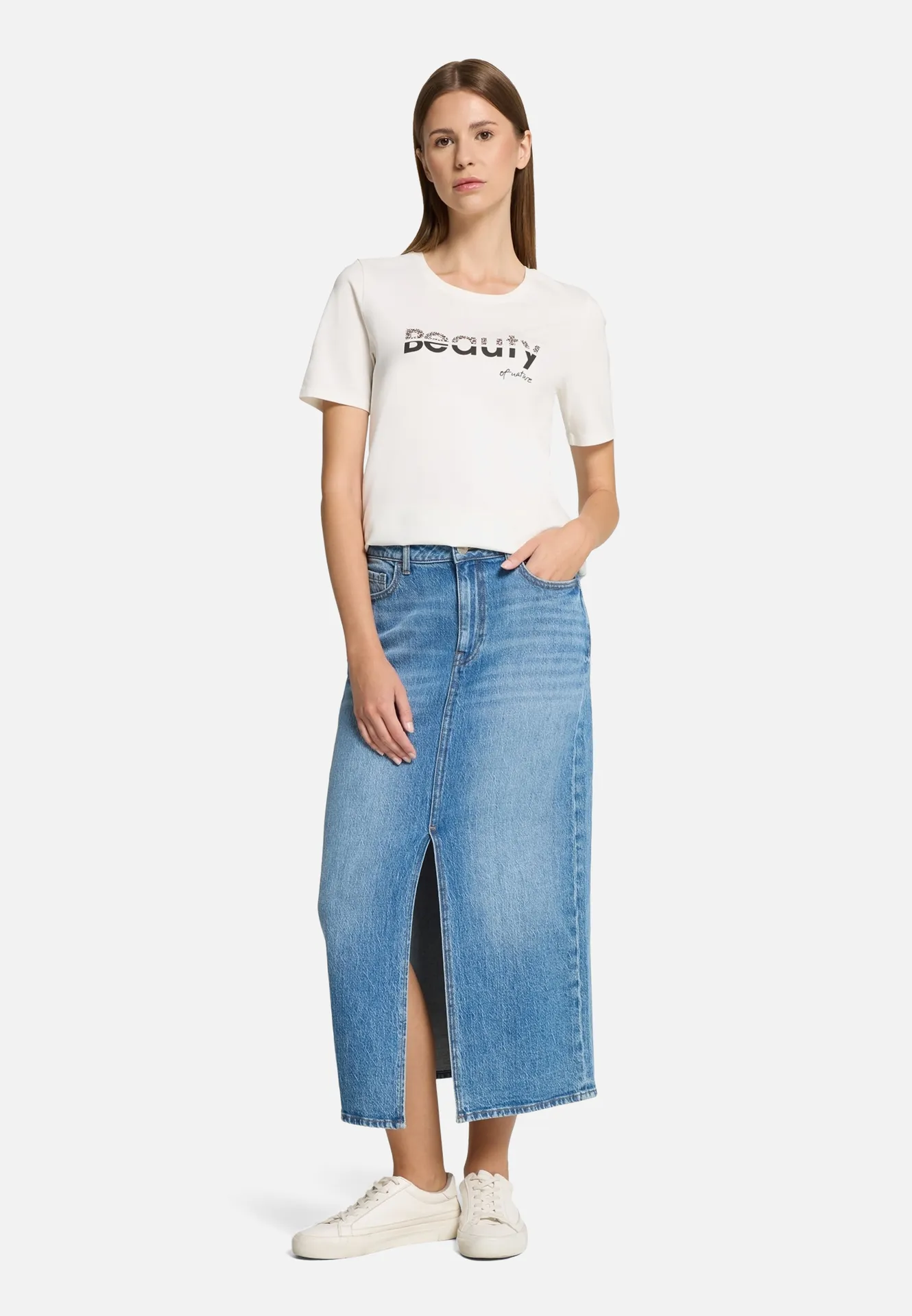 Basic Shirt mit Aufdruck – Bild 2