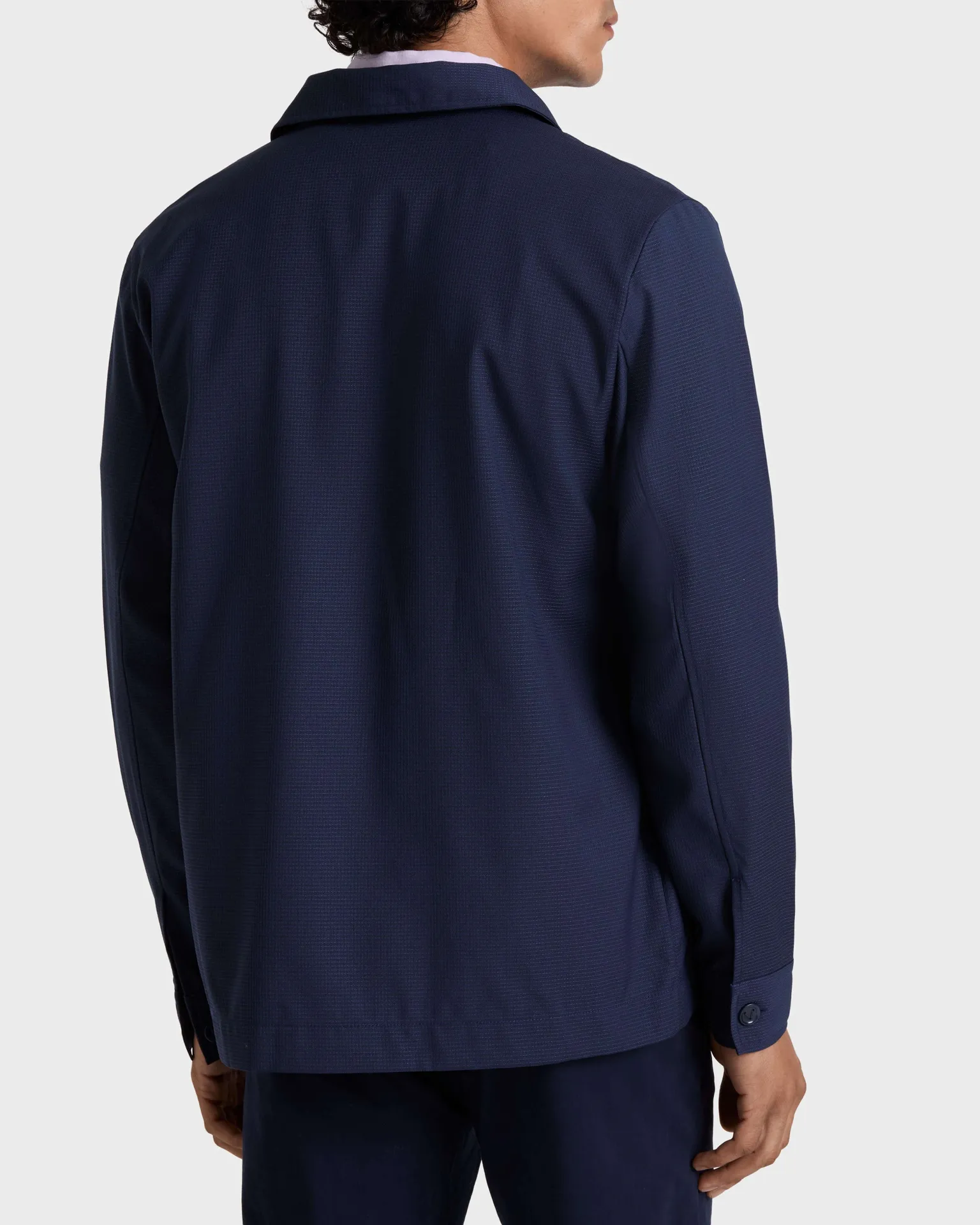 Vilebrequin - Micro Carreaux Herren-overshirt Aus Wolle - Jacke - Corentin - Blau - Größe XXL – Bild 4