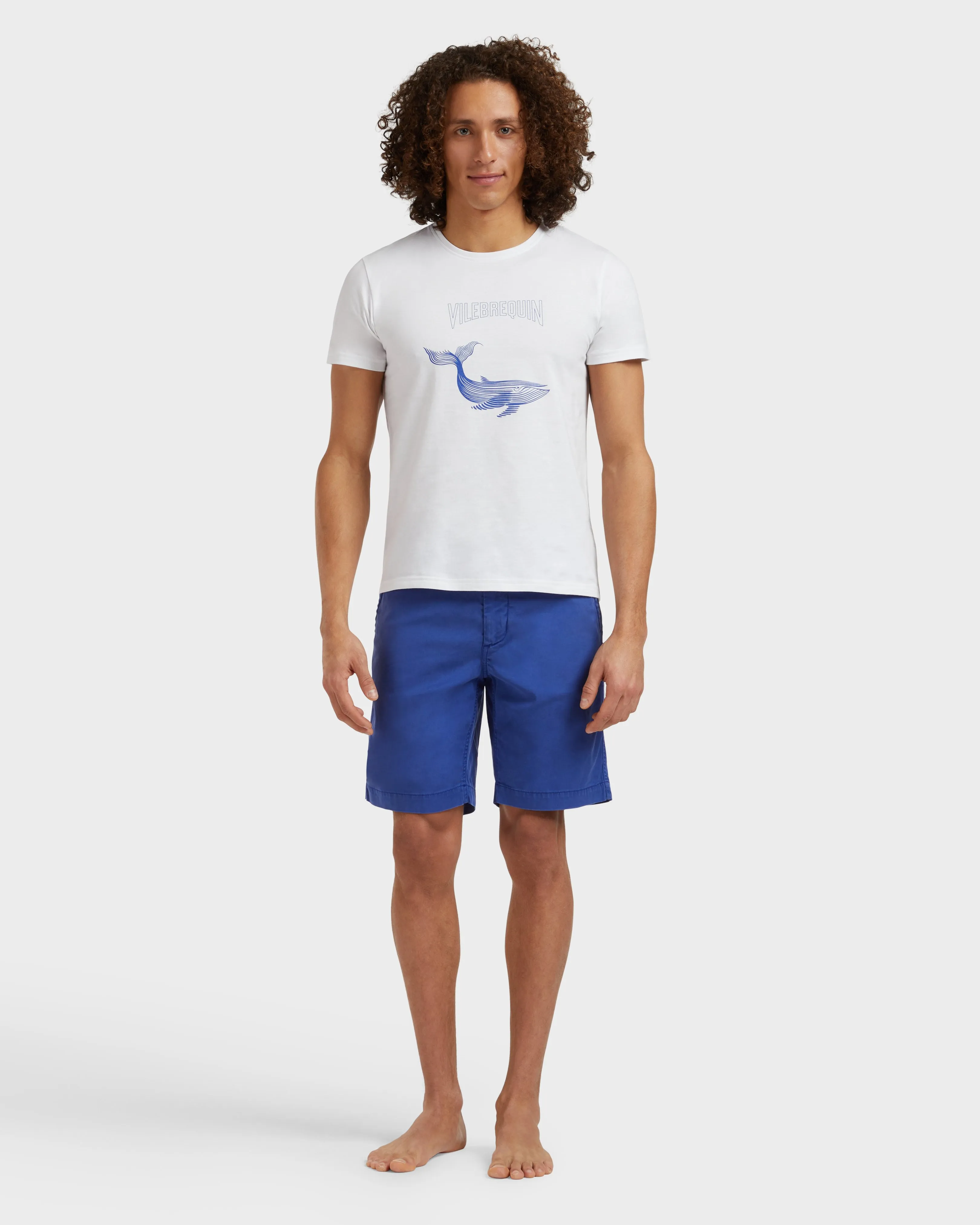 Vilebrequin - Placed Whale T-shirt Aus Bio-baumwolle Für Herren - T-shirt - Thom - Weiss - Größe XL – Bild 3