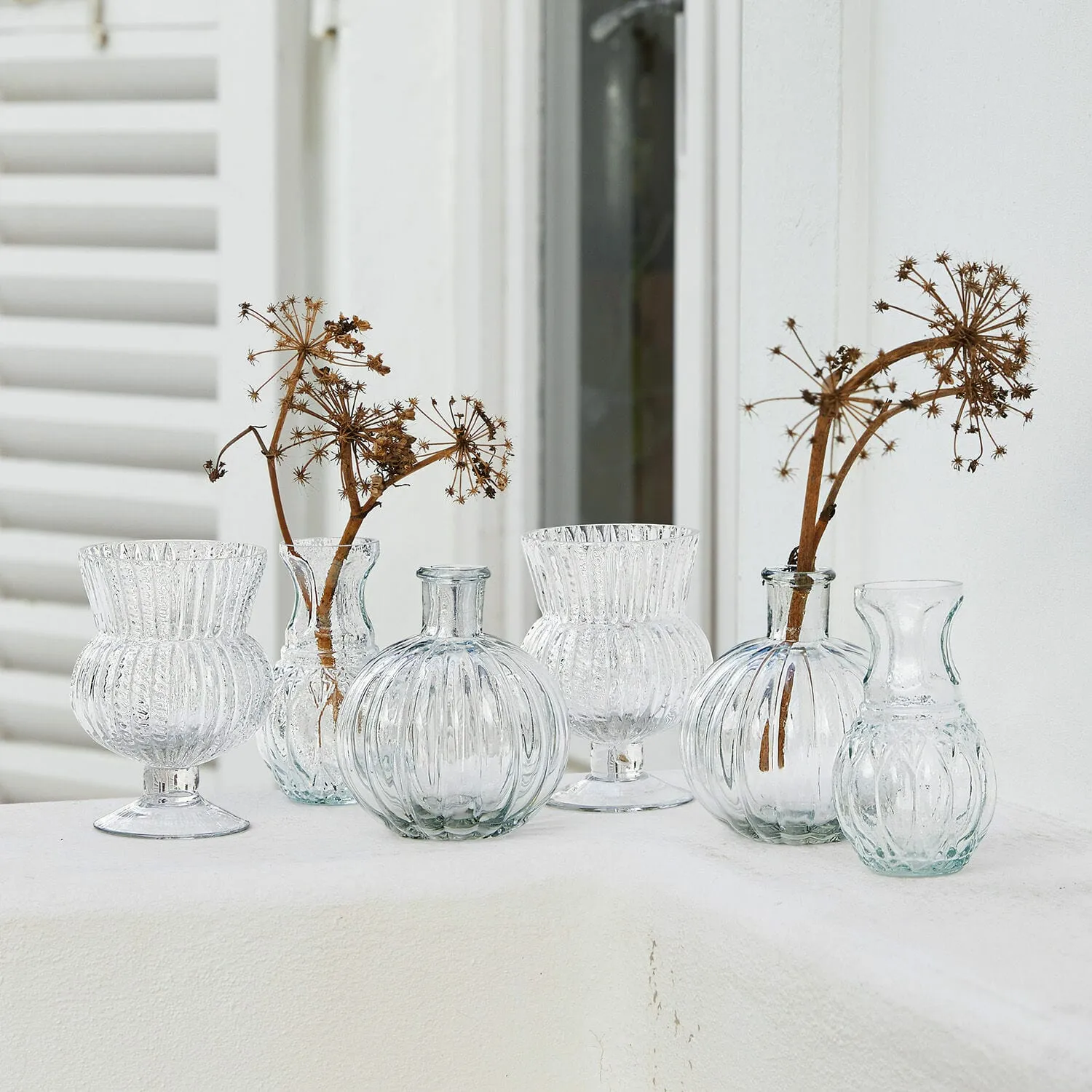 Vase 6er Set Amber – Bild 4