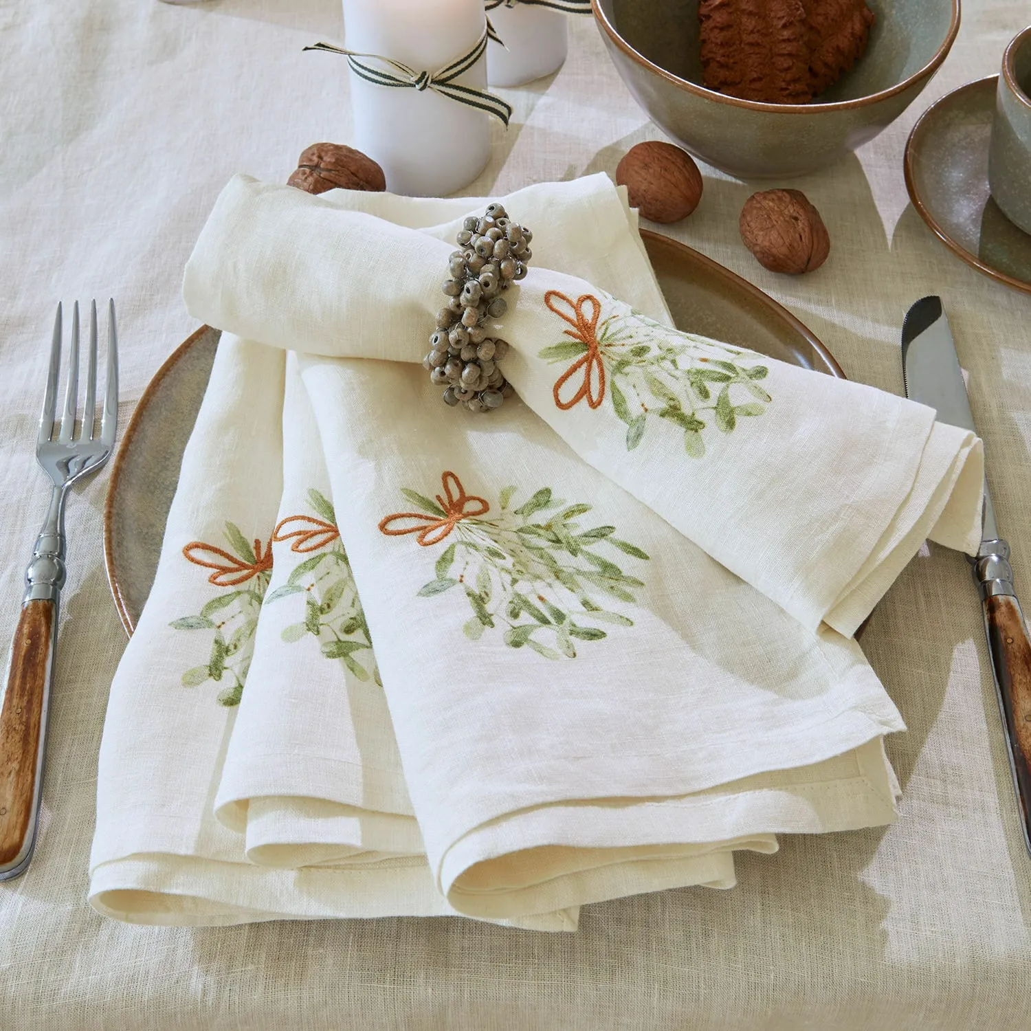 Serviette 4er Set Mistletoe – Bild 2