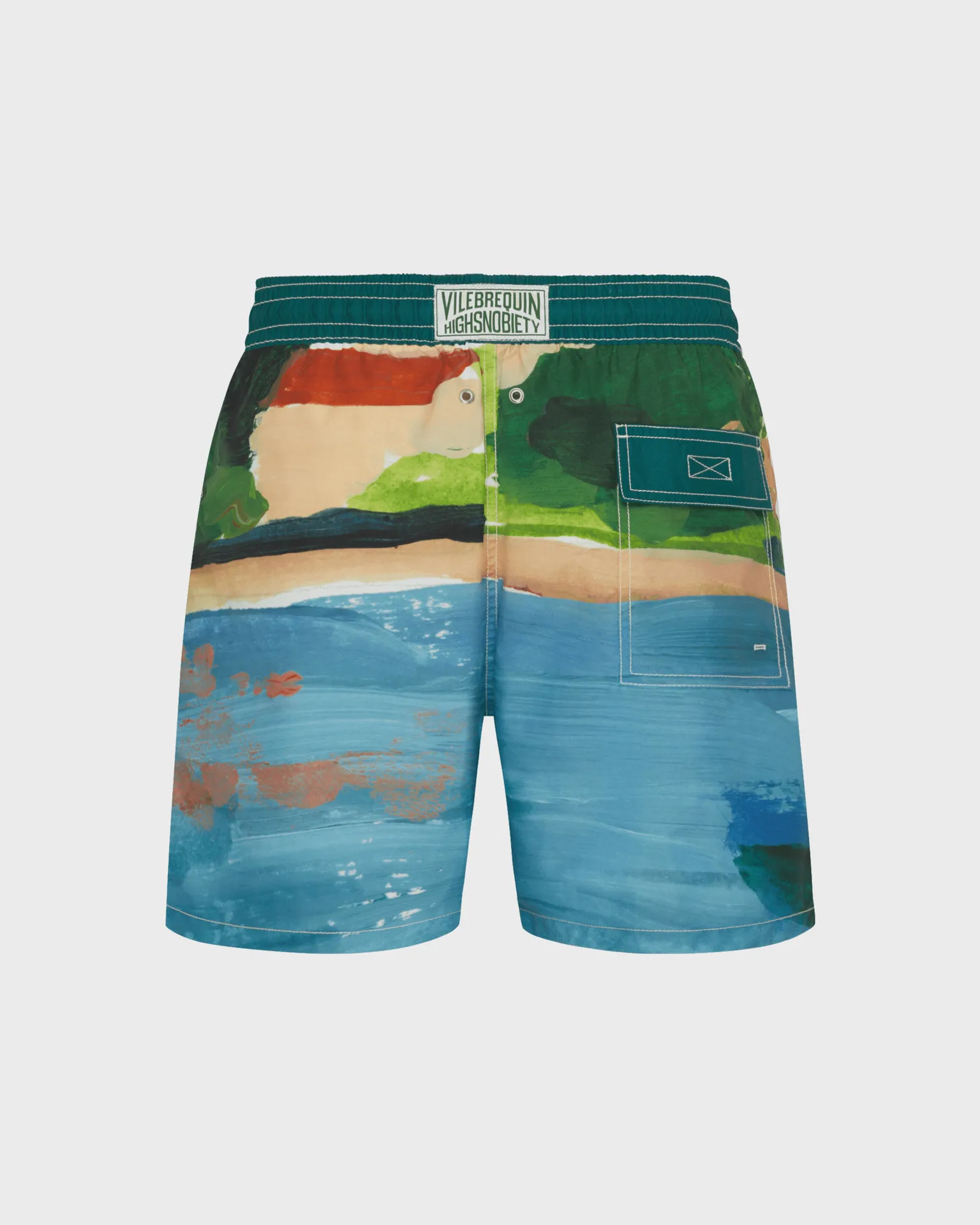 Vilebrequin - 360 Landscape Badeshorts Für Herren – Vilebrequin X Highsnobiety - Bademode - Moorea - Blau - Größe M – Bild 2