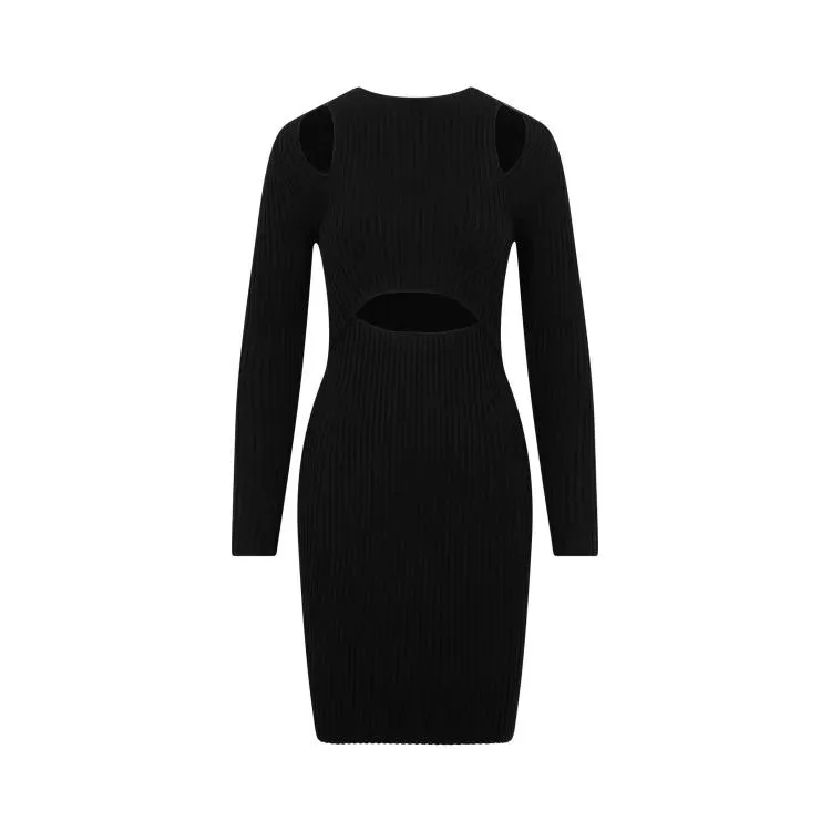 Wolford - Contoured Ribs Dress - Größe M - schwarz Wolford - Contoured Ribs Dress - Größe M - schwarz