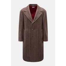 Brunello Cucinelli - Herren - Mantel graubraun gemustert Brunello Cucinelli - Herren - Mantel graubraun gemustert