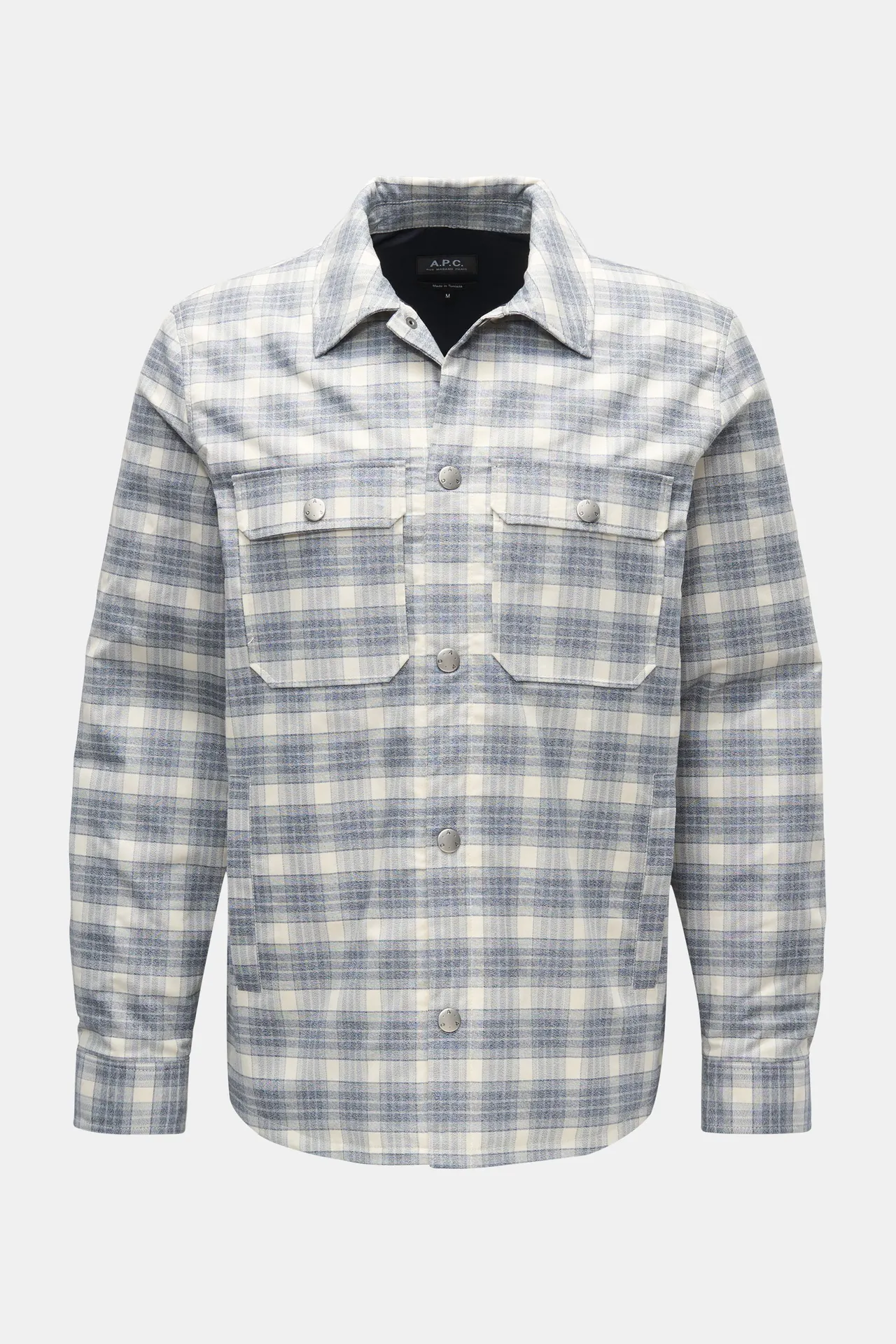 A.P.C. - Herren - Jacke %27Alex%27 graublau/offwhite kariert A.P.C. - Herren - Jacke %27Alex%27 graublau/offwhite kariert