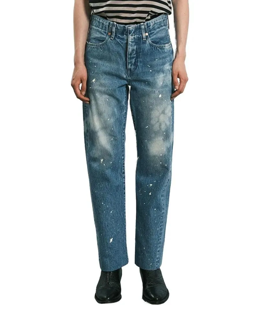 Tanaka - Straight Jean Trousers With Faded Blue Wash - Größe 26 - blau Tanaka - Straight Jean Trousers With Faded Blue Wash - Größe 26 - blau