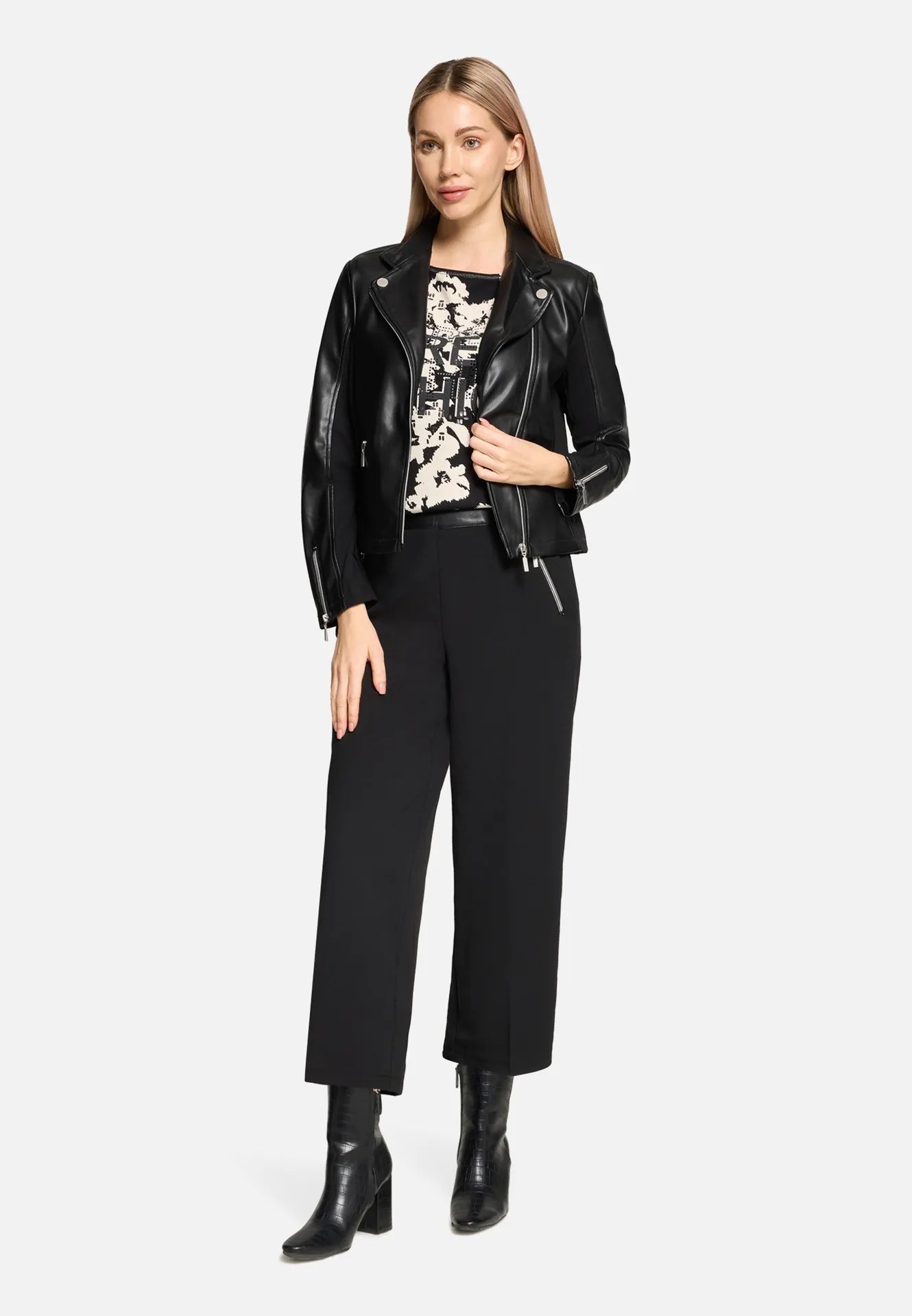 Bikerjacke mit Reißverschluss – Bild 2