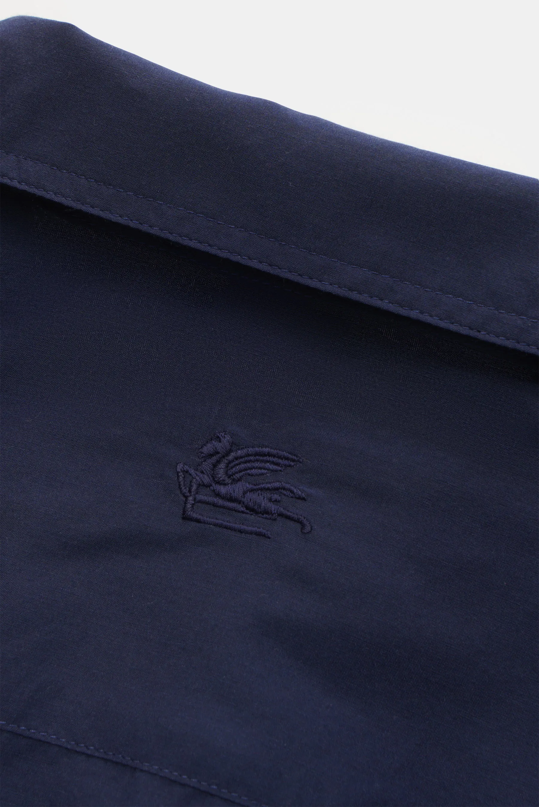 Etro - Herren - Casual Hemd Kubanischer Kragen navy/gelb/rot gemustert – Bild 6