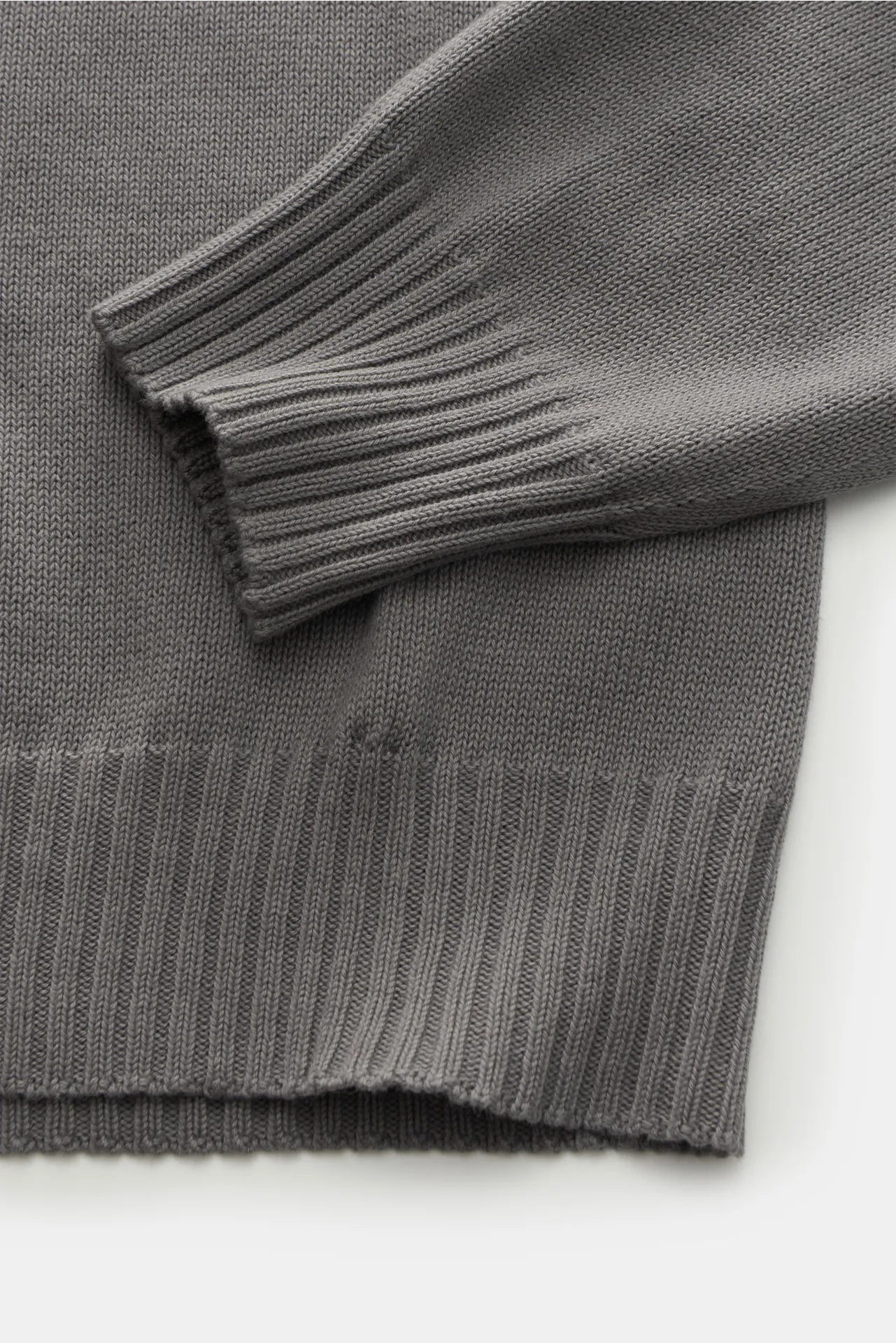 04651/ A trip in a bag - Herren - Rundhals-Pullover 'Cotton Crew' grau – Bild 4