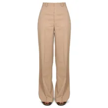 Red Valentino - Wide-Leg Flared Pants With High Waistband - Größe 42 - beige Red Valentino - Wide-Leg Flared Pants With High Waistband - Größe 42 - beige