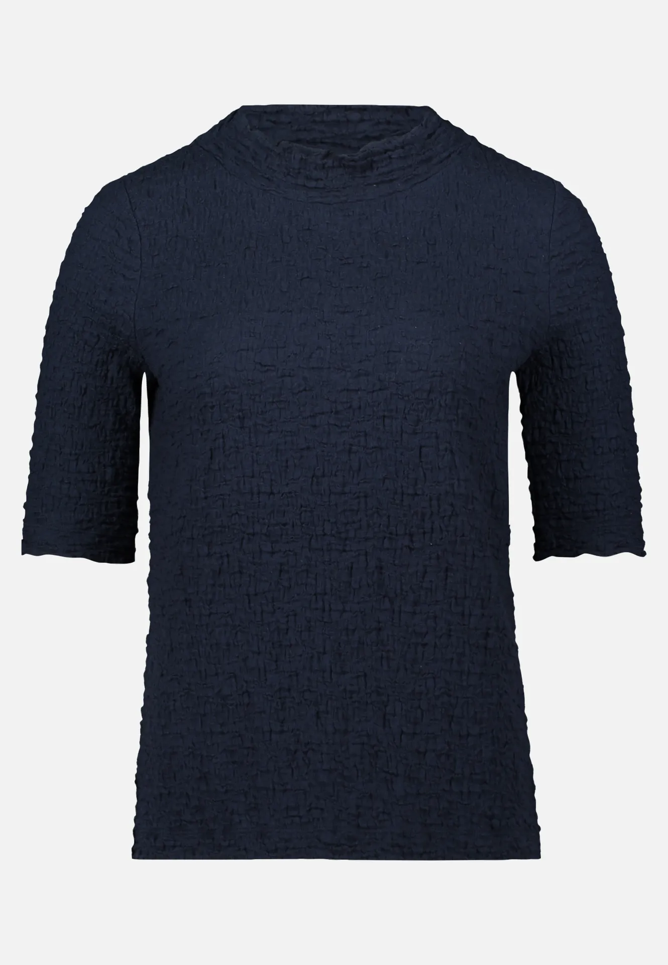 Strukturshirt mit Stehkragen – Bild 3