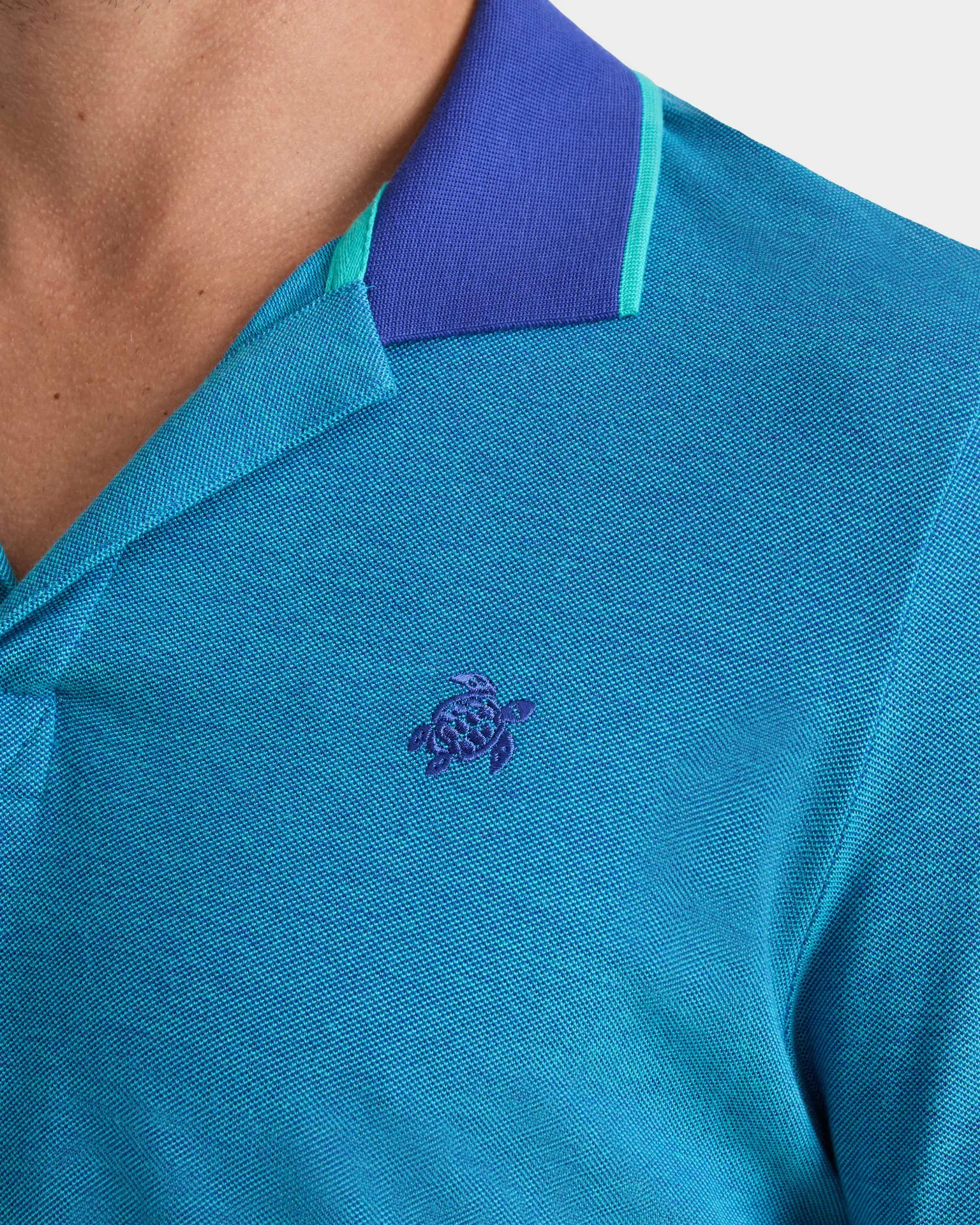 Vilebrequin - Solid Polohemd Aus Baumwolle Für Herren - Polohemd - Palan - Blau - Größe XXL – Bild 5