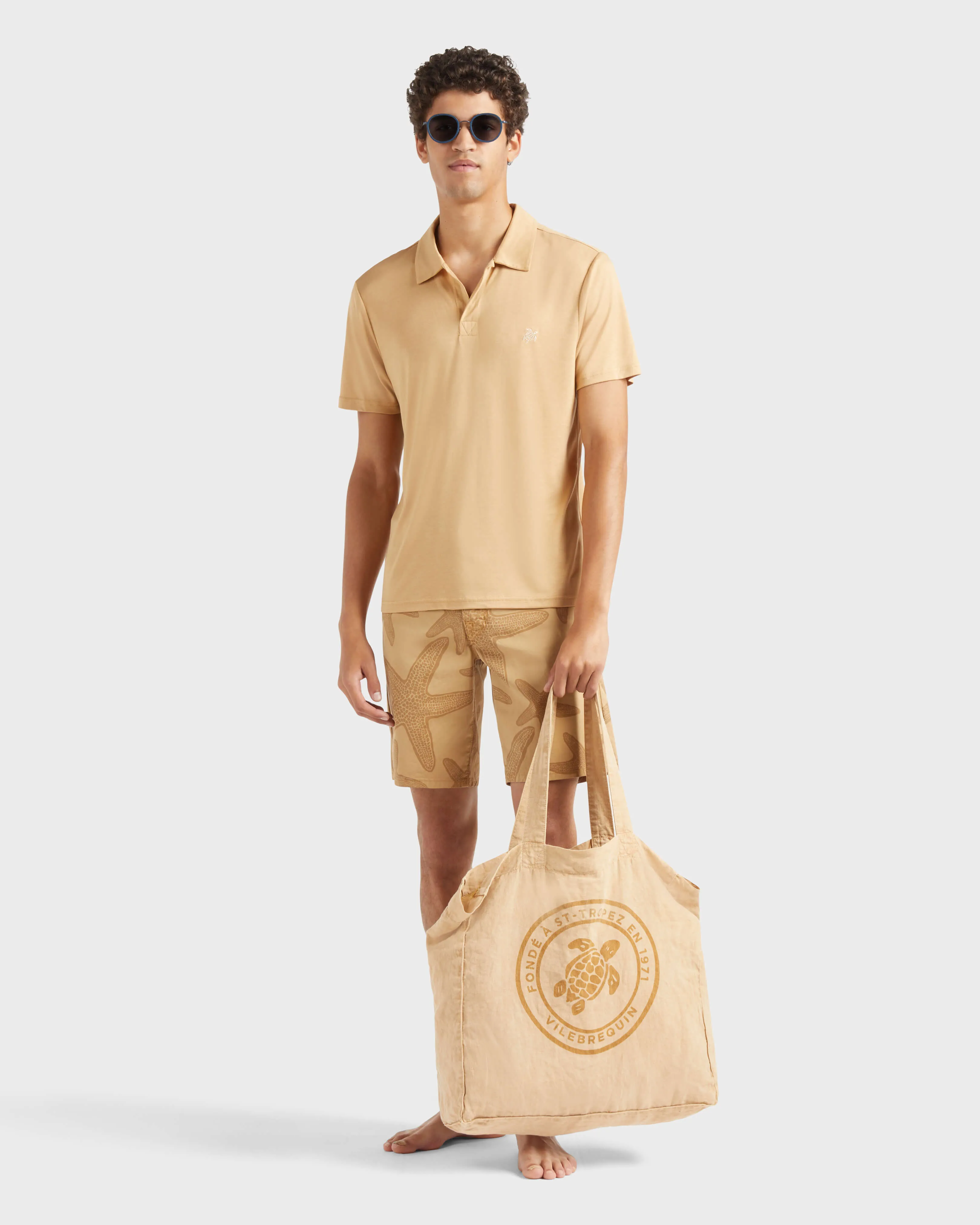 Vilebrequin - Gabardine-bermudashorts Mit Starfish Darkening-print Für Herren - Bermuda - Garonne - Marone - Größe 32 – Bild 5