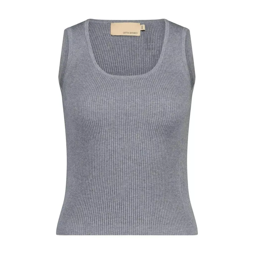 Gitta Banko - Geripptes Top Abigail - Größe XS/S - gray Gitta Banko - Geripptes Top Abigail - Größe XS/S - gray