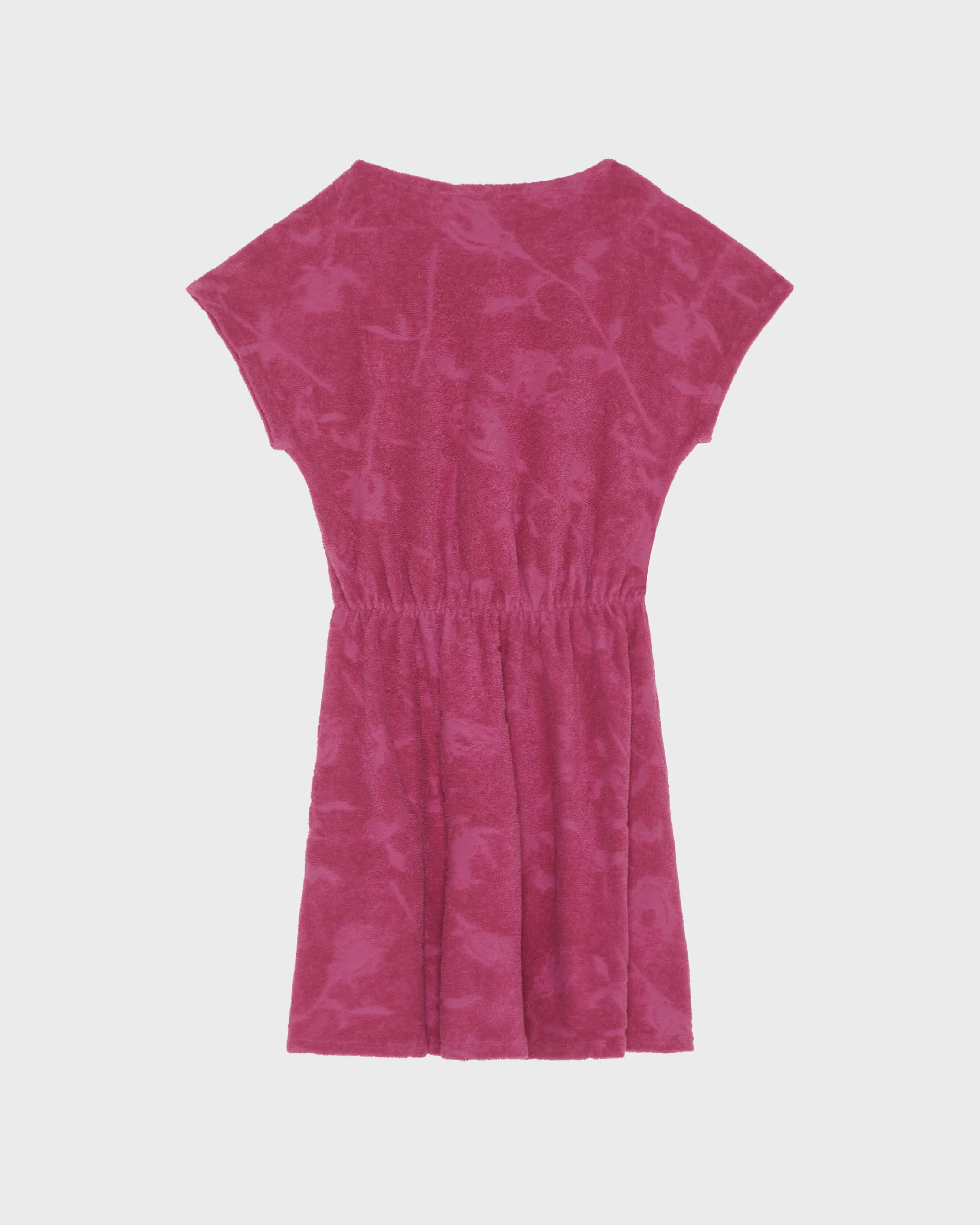 Vilebrequin - Kleid Aus Frottee Mit Jacquard-rosen Für Mädchen - Kleid - Golden - Rot - Größe 12 – Bild 2