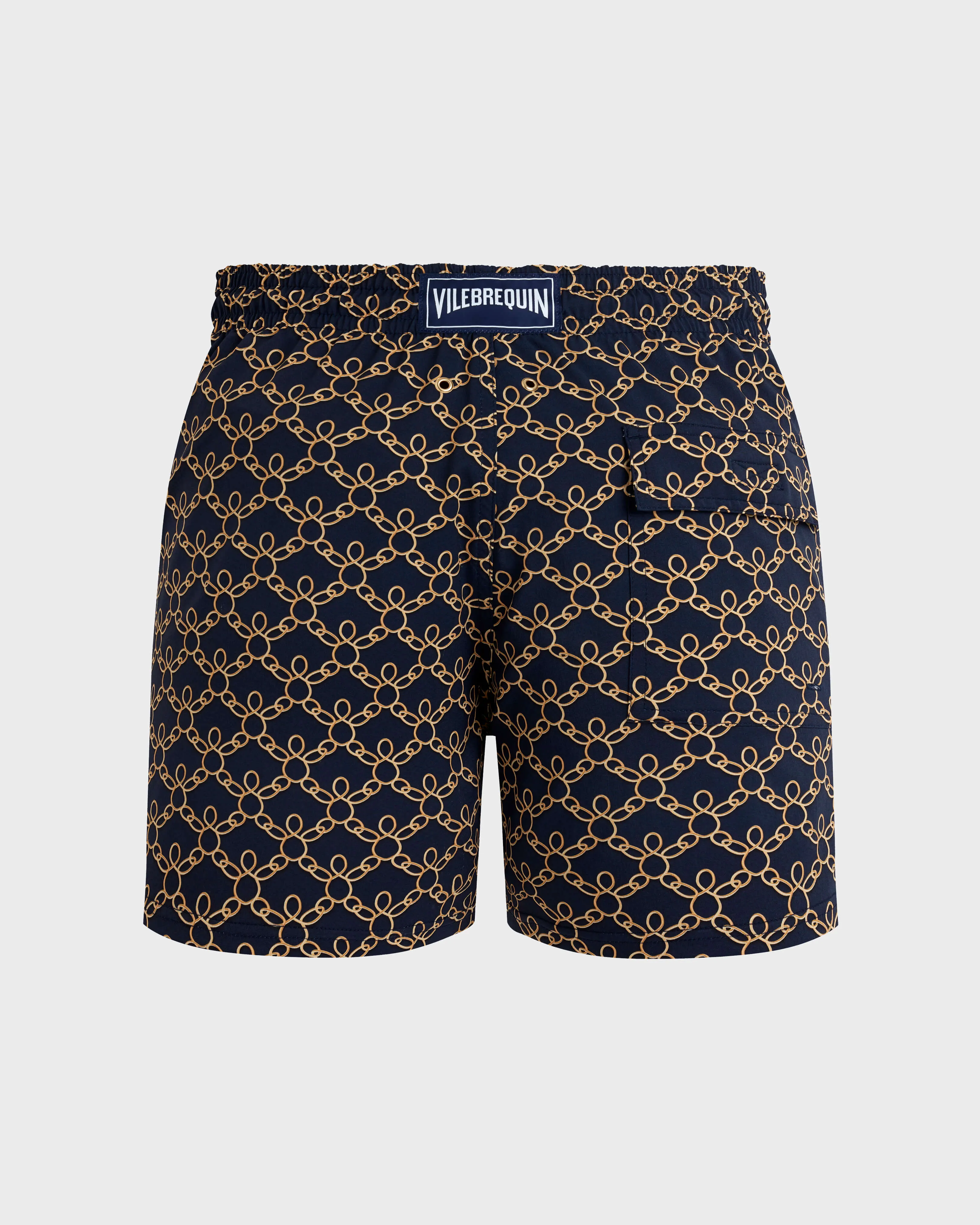 Vilebrequin - Turtles Chain Stretch-badeshorts Für Herren - Bademode - Monrise - Blau - Größe M – Bild 2