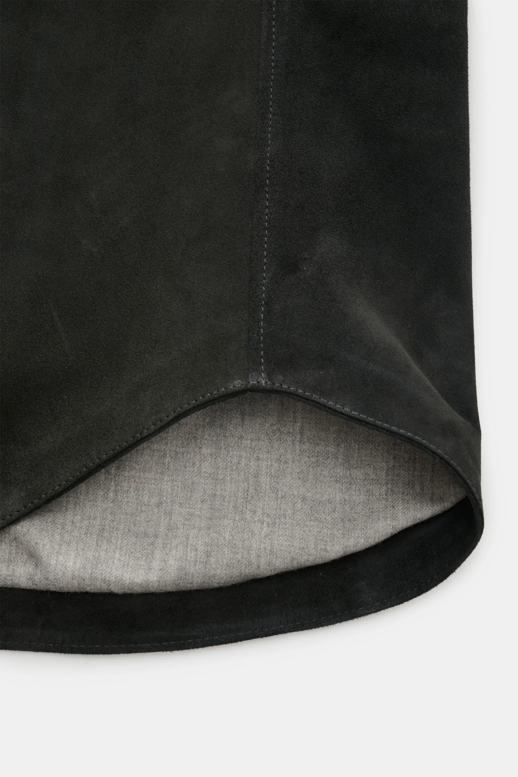 Rifugio - Herren - Velourslederjacke anthrazit – Bild 5