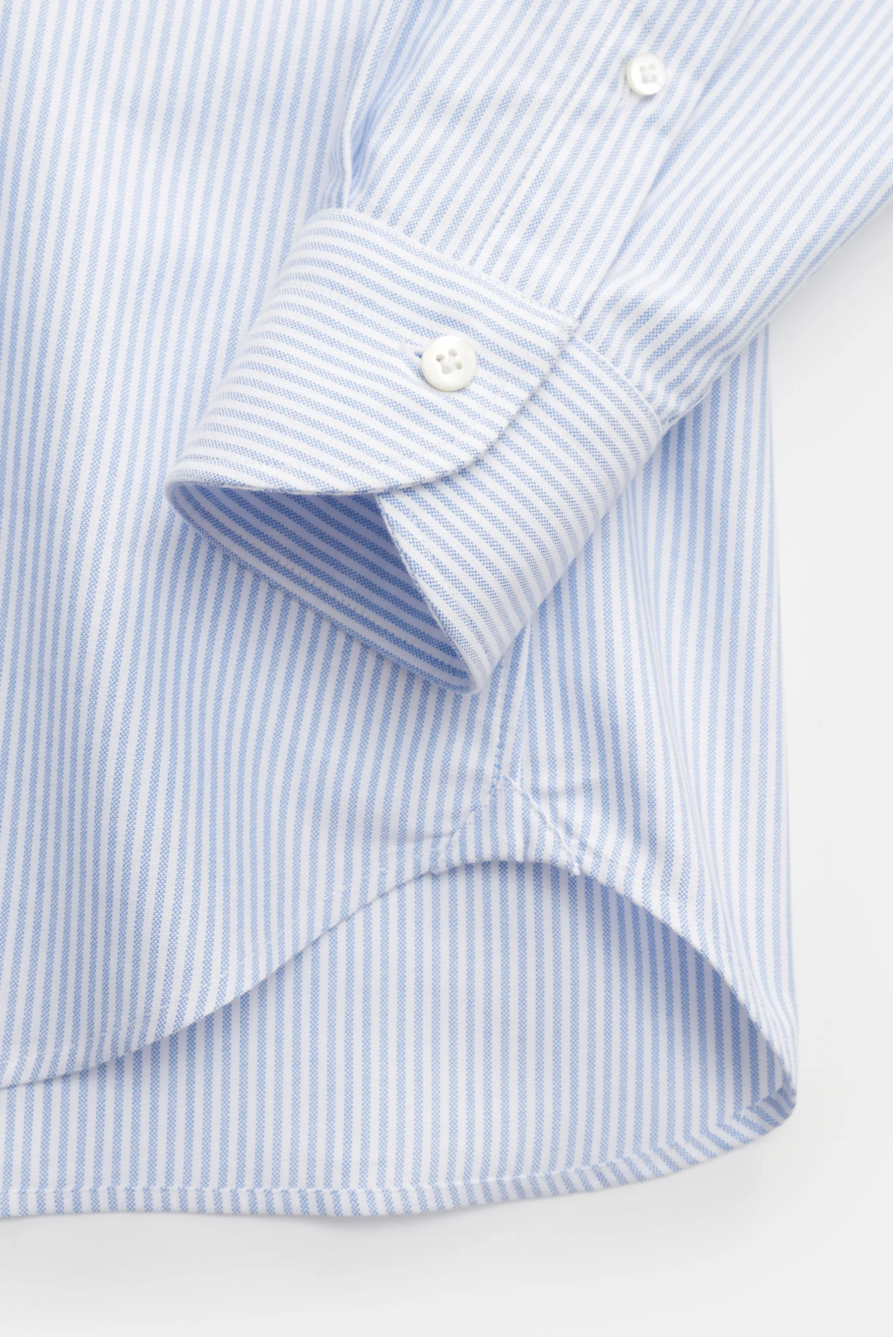Guglielminotti - Herren - Oxfordhemd Haifisch-Kragen blau/weiß gestreift – Bild 3